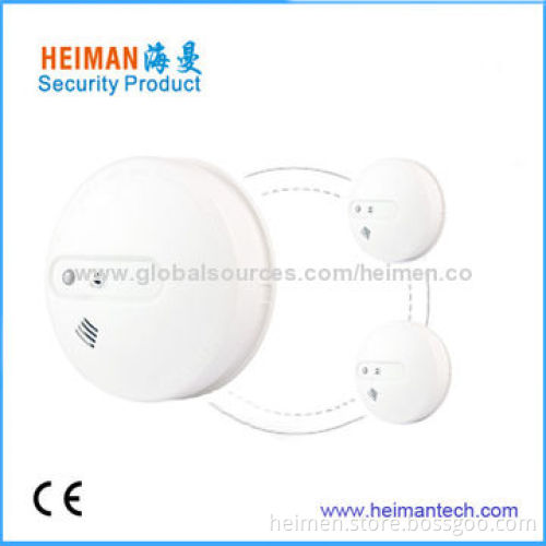 Wired Interconnected Photoelectric Heat and Smoke Alarm with 9V Backup BatteryNew